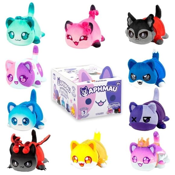 Aphmau MeeMeows Glitter Edition Mystery Plush 6-Inch Collectible Zane Cat - Picture 2 of 2